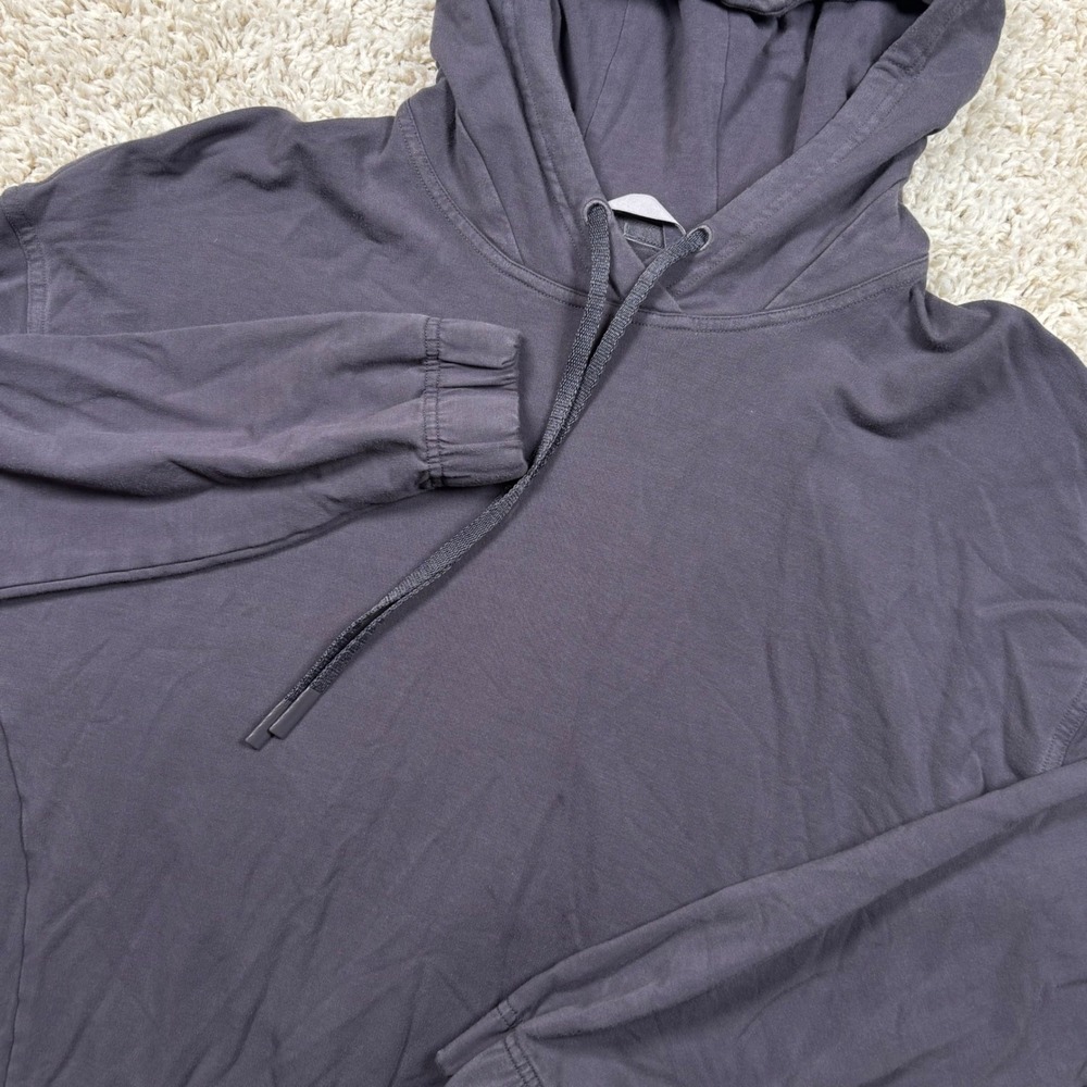 Lululemon Back In Action Hoodie Women Size 8 Dark Purple Long Sleeve Pullover